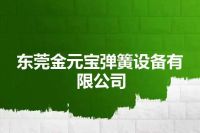 东莞金元宝弹簧设备有限公司