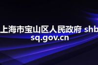 上海市宝山区人民政府 shbsq.gov.cn