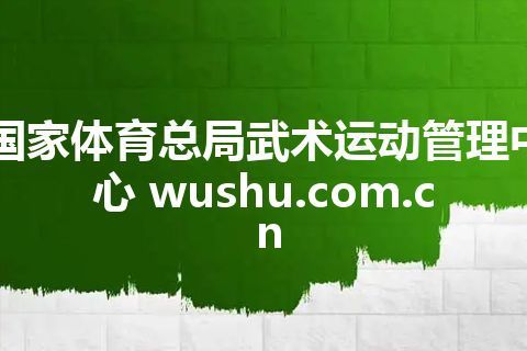 国家体育总局武术运动管理中心 wushu.com.cn