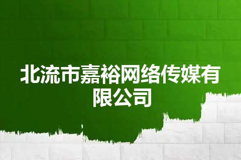 北流市嘉裕网络传媒有限公司