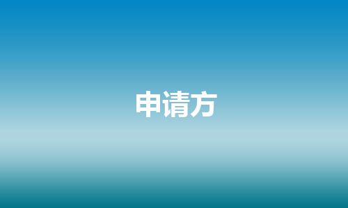 申请方