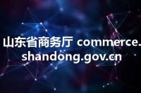山东省商务厅 commerce.shandong.gov.cn