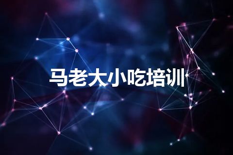 马老大小吃培训