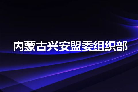 内蒙古兴安盟委组织部