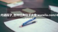 内涵段子_各种经典段子大全 xuexila.com/duanzi/