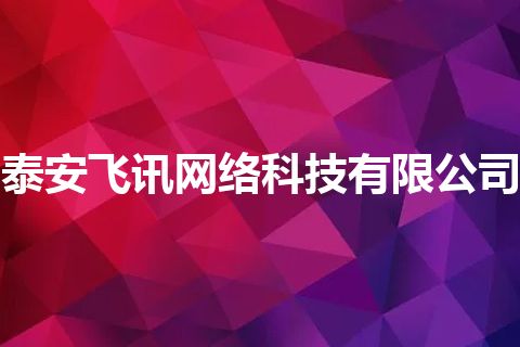 泰安飞讯网络科技有限公司