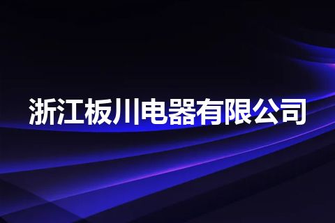 浙江板川电器有限公司 浙江板川电器有限公司