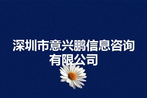 深圳市意兴鹏信息咨询有限公司