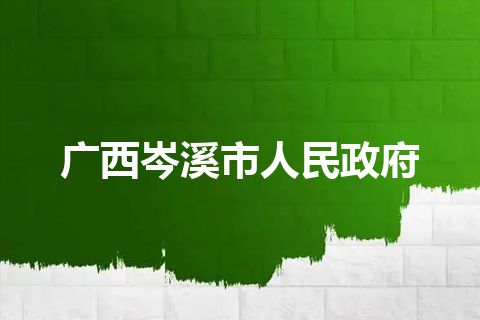 广西岑溪市人民政府