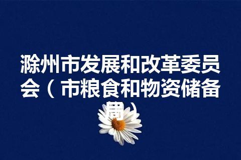 滁州市发展和改革委员会(市粮食和物资储备局) 滁州市发展和改革委员会(市粮食和物资储备局)