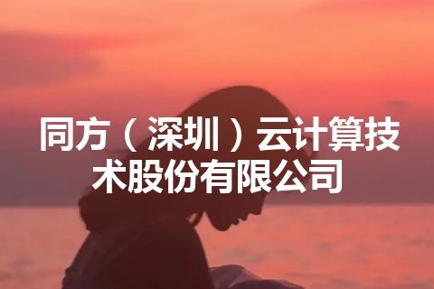 同方（深圳）云计算技术股份有限公司