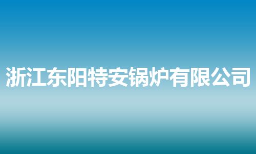 浙江东阳特安锅炉有限公司