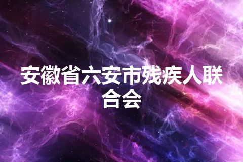 安徽省六安市残疾人联合会