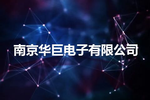 南京华巨电子有限公司