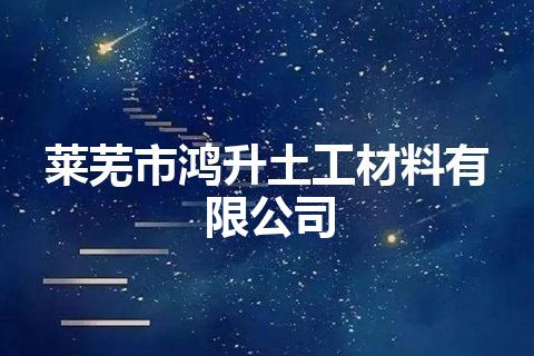 莱芜市鸿升土工材料有限公司