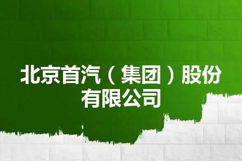 北京首汽（集团）股份有限公司