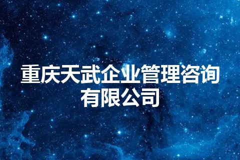 重庆天武企业管理咨询有限公司