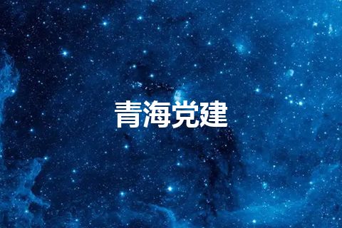 青海党建
