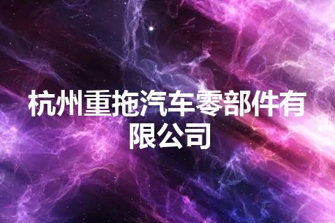 杭州重拖汽车零部件有限公司
