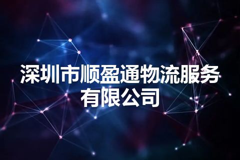 深圳市顺盈通物流服务有限公司