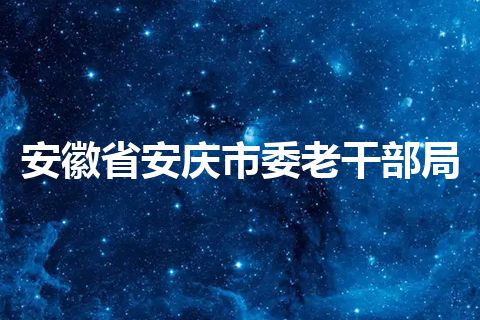 安徽省安庆市委老干部局