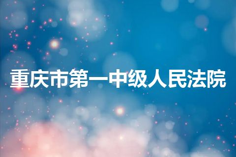 重庆市第一中级人民法院