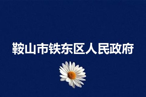 鞍山市铁东区人民政府 鞍山市铁东区人民政府