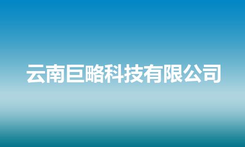 云南巨略科技有限公司 云南巨略科技有限公司