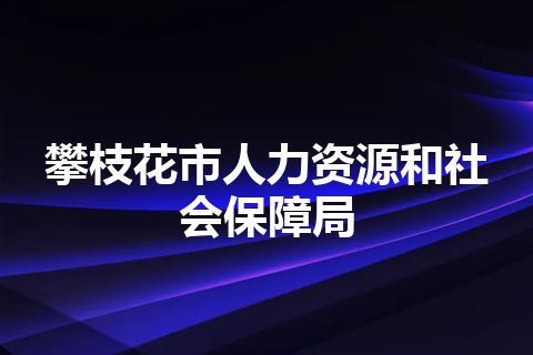 攀枝花市人力资源和社会保障局