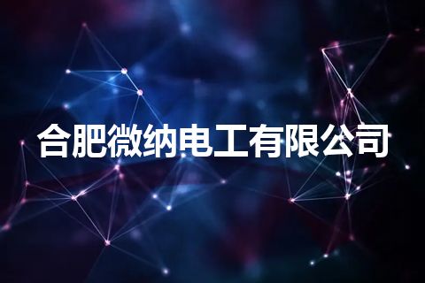 合肥微纳电工有限公司