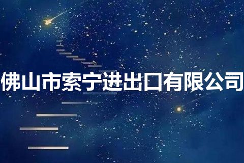 佛山市索宁进出口有限公司
