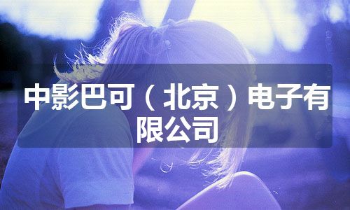 中影巴可（北京）电子有限公司