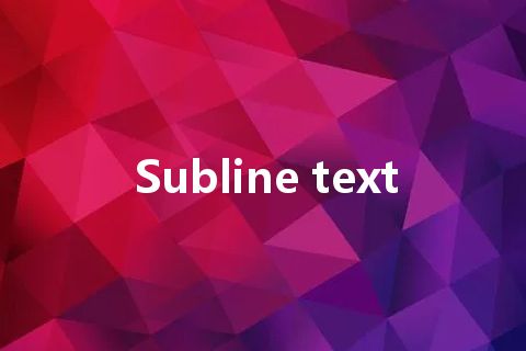 Subline text