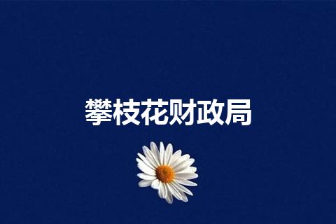 攀枝花财政局