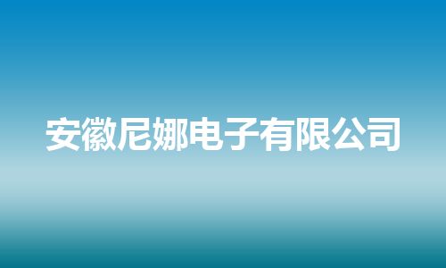 安徽尼娜电子有限公司