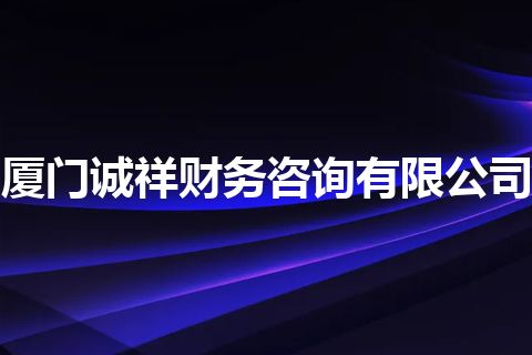 厦门诚祥财务咨询有限公司