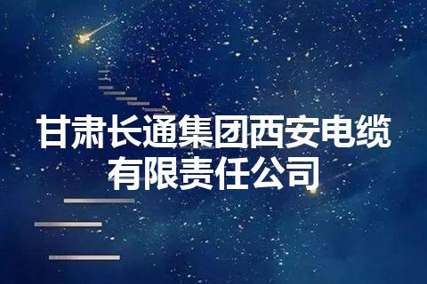 甘肃长通集团西安电缆有限责任公司