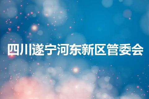 四川遂宁河东新区管委会 四川遂宁河东新区管委会