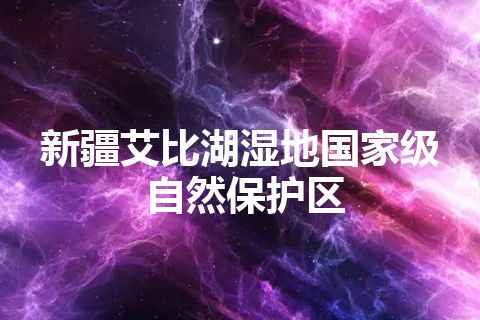 新疆艾比湖湿地国家级自然保护区