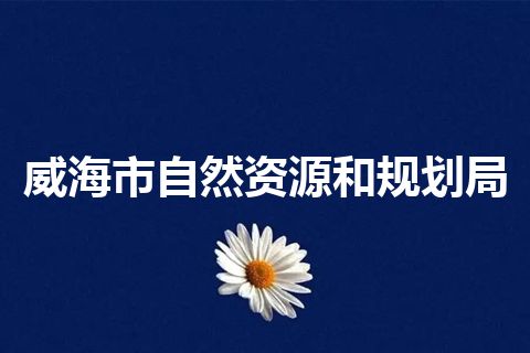 威海市自然资源和规划局