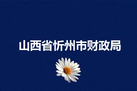山西省忻州市财政局