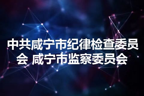 中共咸宁市纪律检查委员会 咸宁市监察委员会 中共咸宁市纪律检查委员会 咸宁市监察委员会