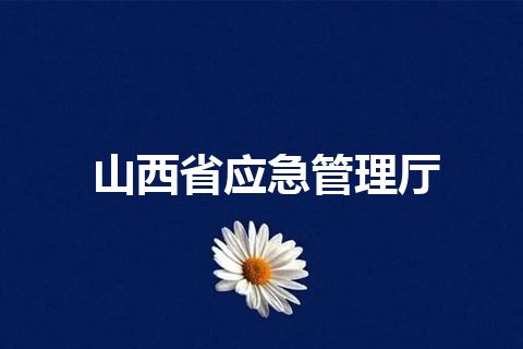 山西省应急管理厅 山西省应急管理厅