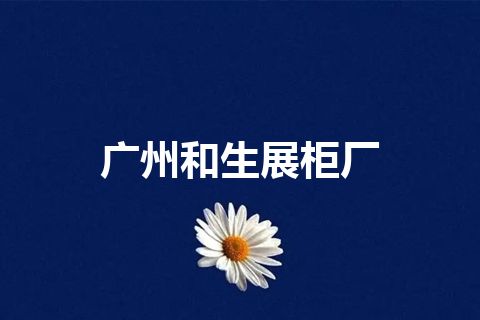 广州和生展柜厂
