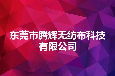 东莞市腾辉无纺布科技有限公司