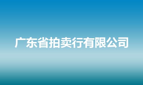 广东省拍卖行有限公司