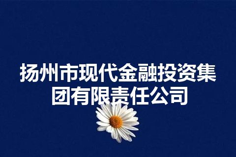 扬州市现代金融投资集团有限责任公司