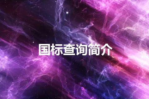 国标查询简介