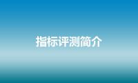 指标评测简介