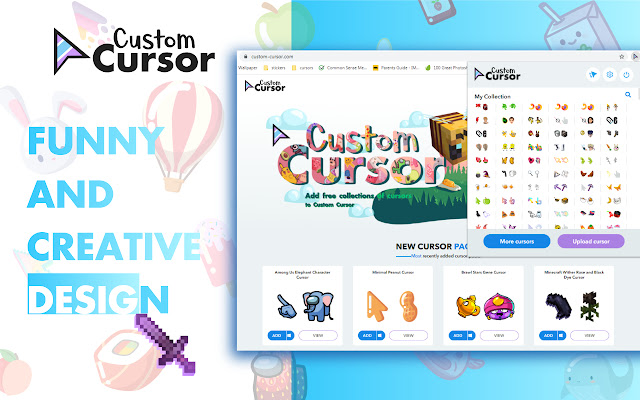 Custom Cursor 自定义光标 chrome扩展插件截图